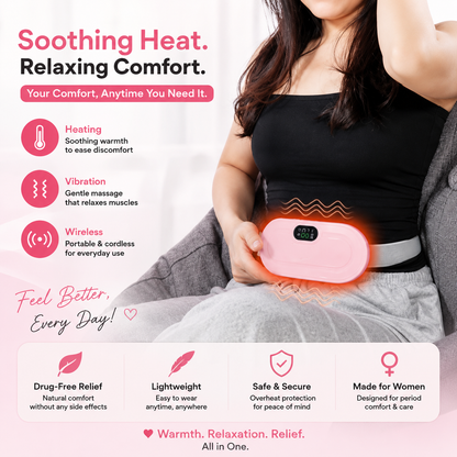 ReliefZone™ Portable Heating Belt for Period Cramp Relief